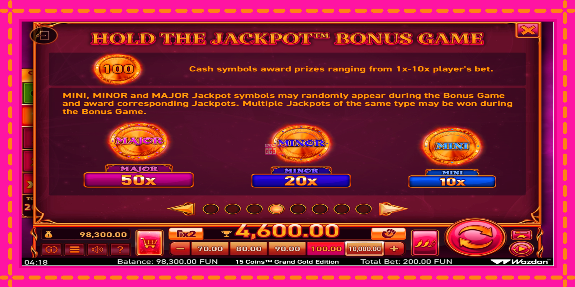 Slot machine 15 Coins Grand Gold Edition Score The Jackpot gratuitamente, immagine 6