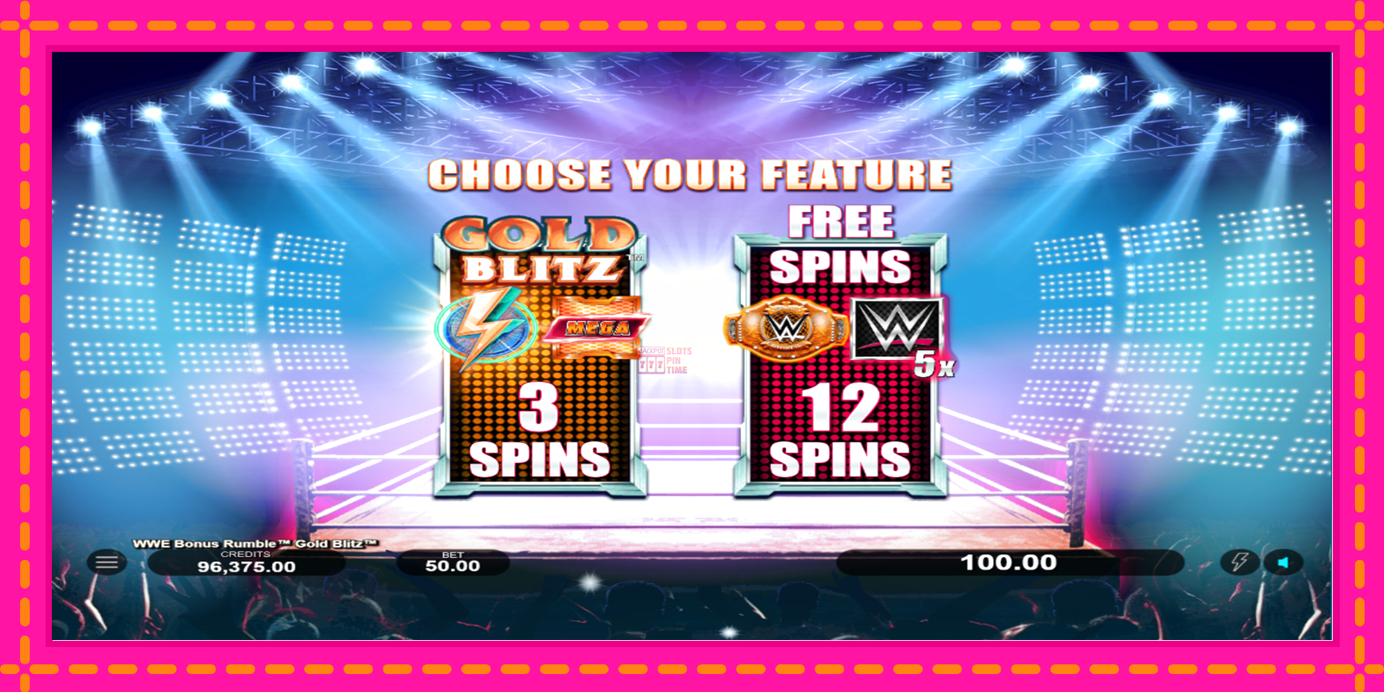 Slot machine WWE Bonus Rumble Gold Blitz gratuitamente, immagine 3