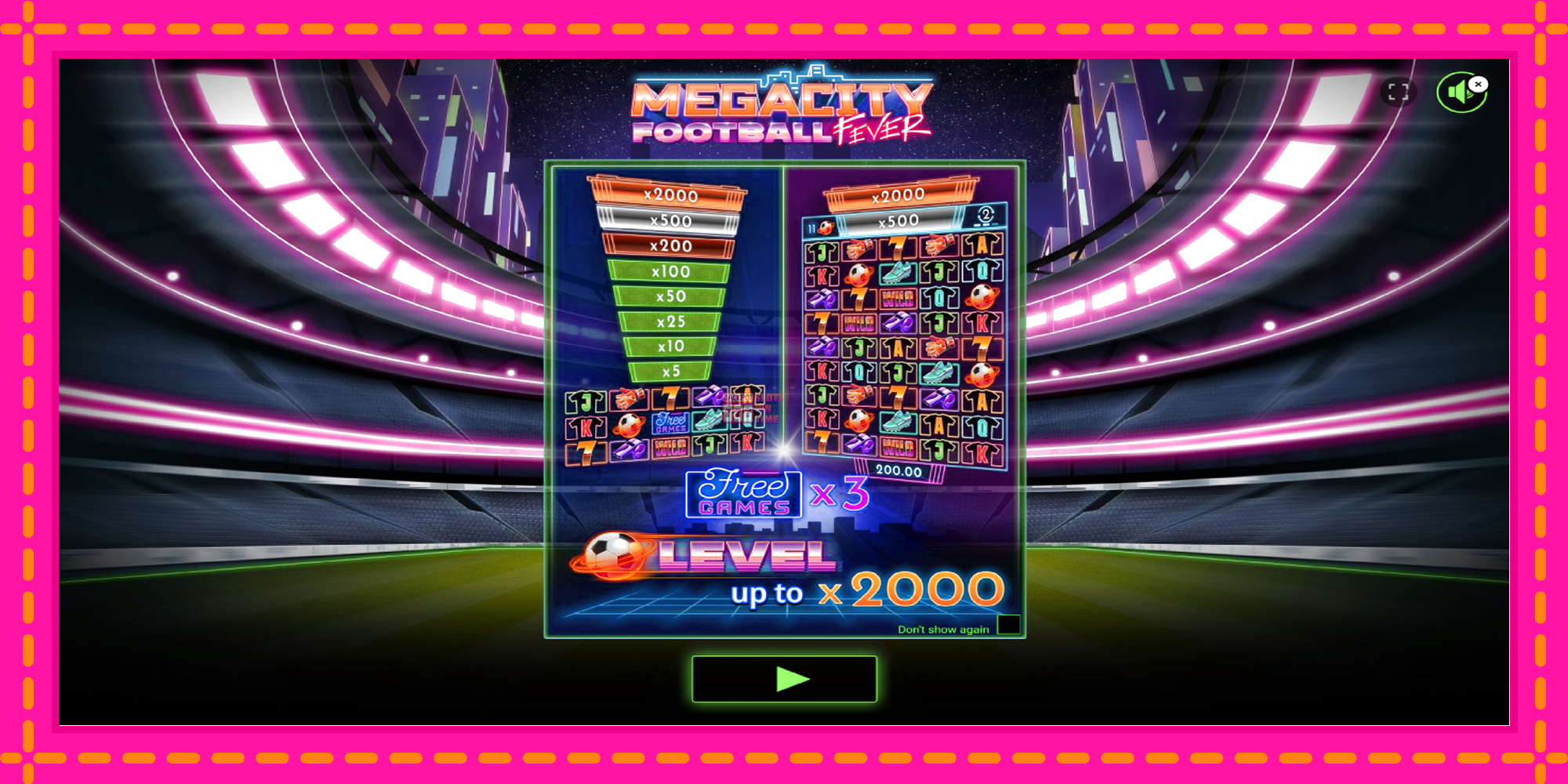 Slot machine Megacity Football Fever gratuitamente, immagine 2