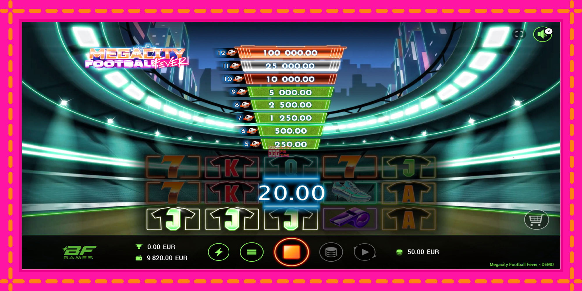 Slot machine Megacity Football Fever gratuitamente, immagine 4