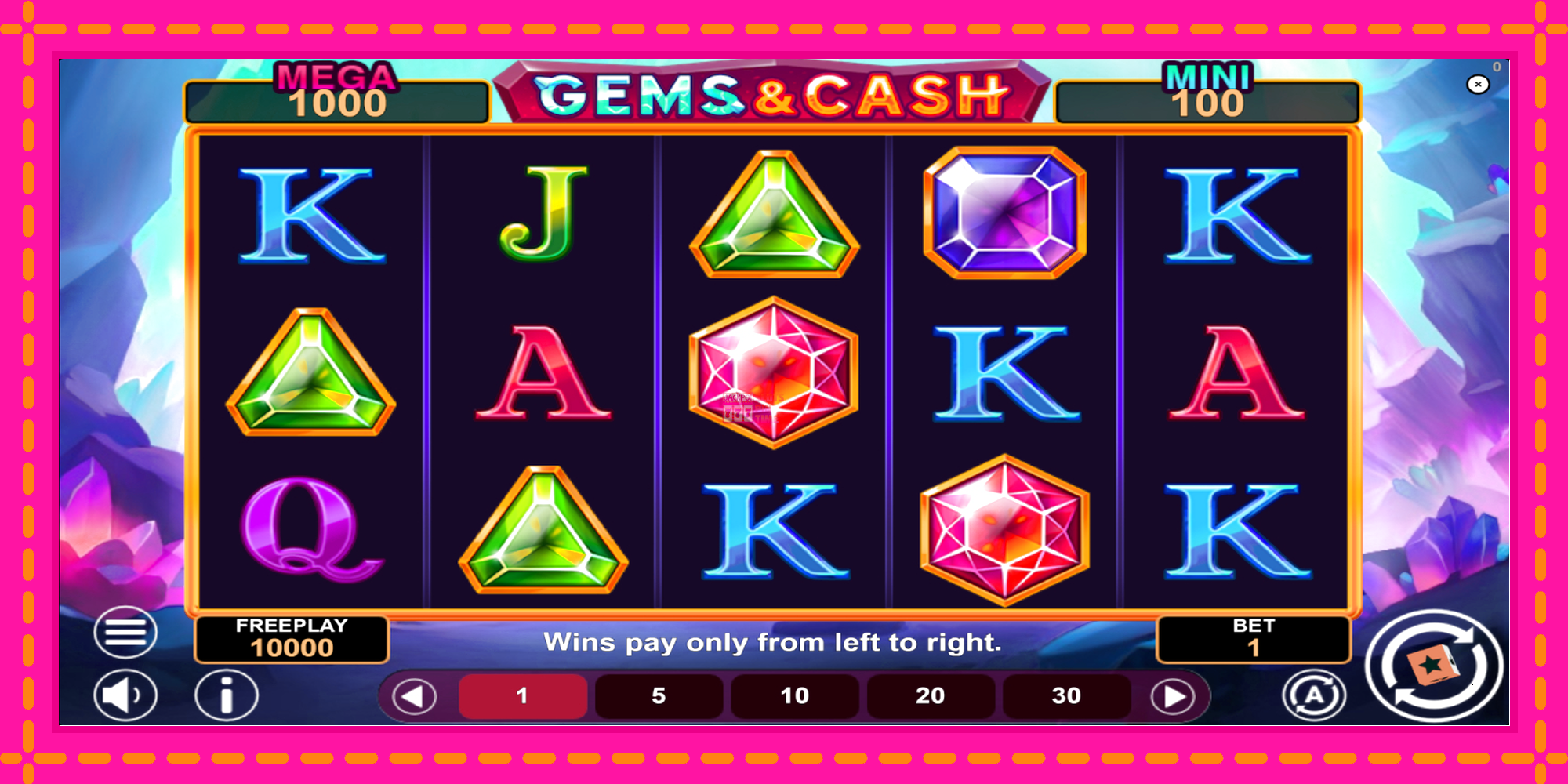 Slot machine Gems & Cash gratuitamente, immagine 2