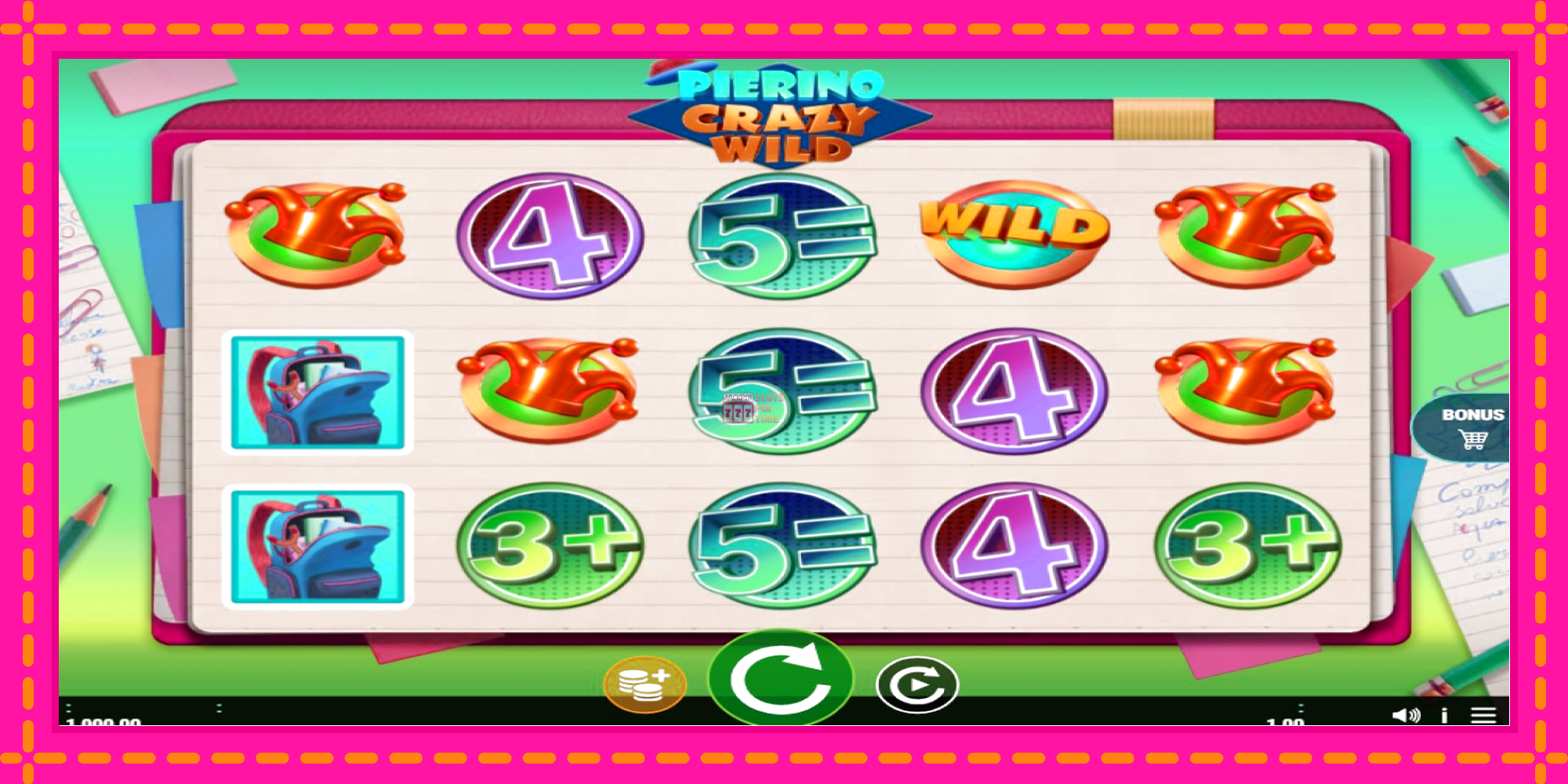 Slot machine Pierino Crazy Wild gratuitamente, immagine 1