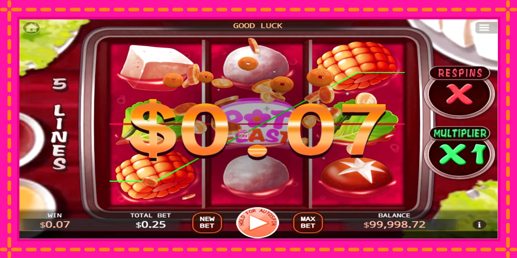 Slot machine Pot Feast gratuitamente, immagine 3