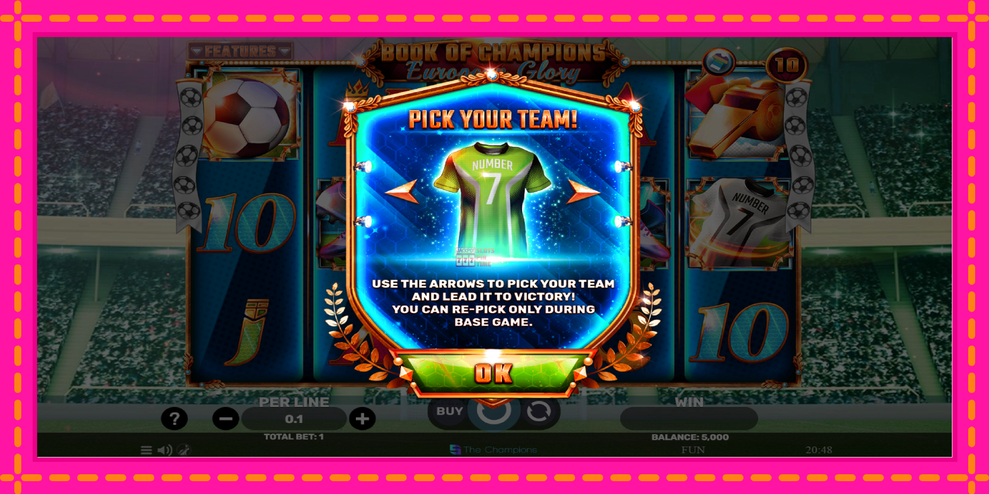 Slot machine Book of Champions - European Glory gratuitamente, immagine 2