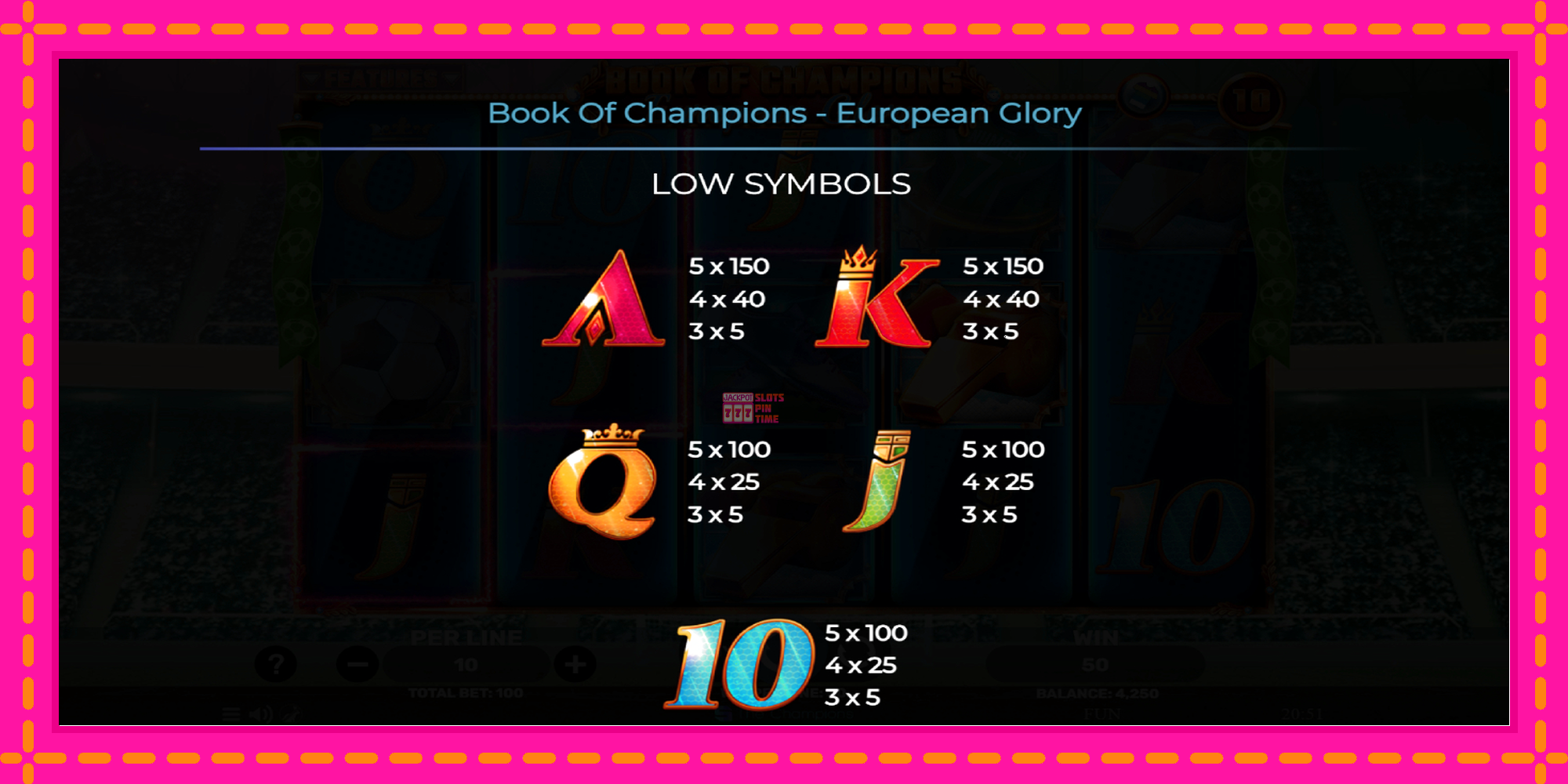 Slot machine Book of Champions - European Glory gratuitamente, immagine 6