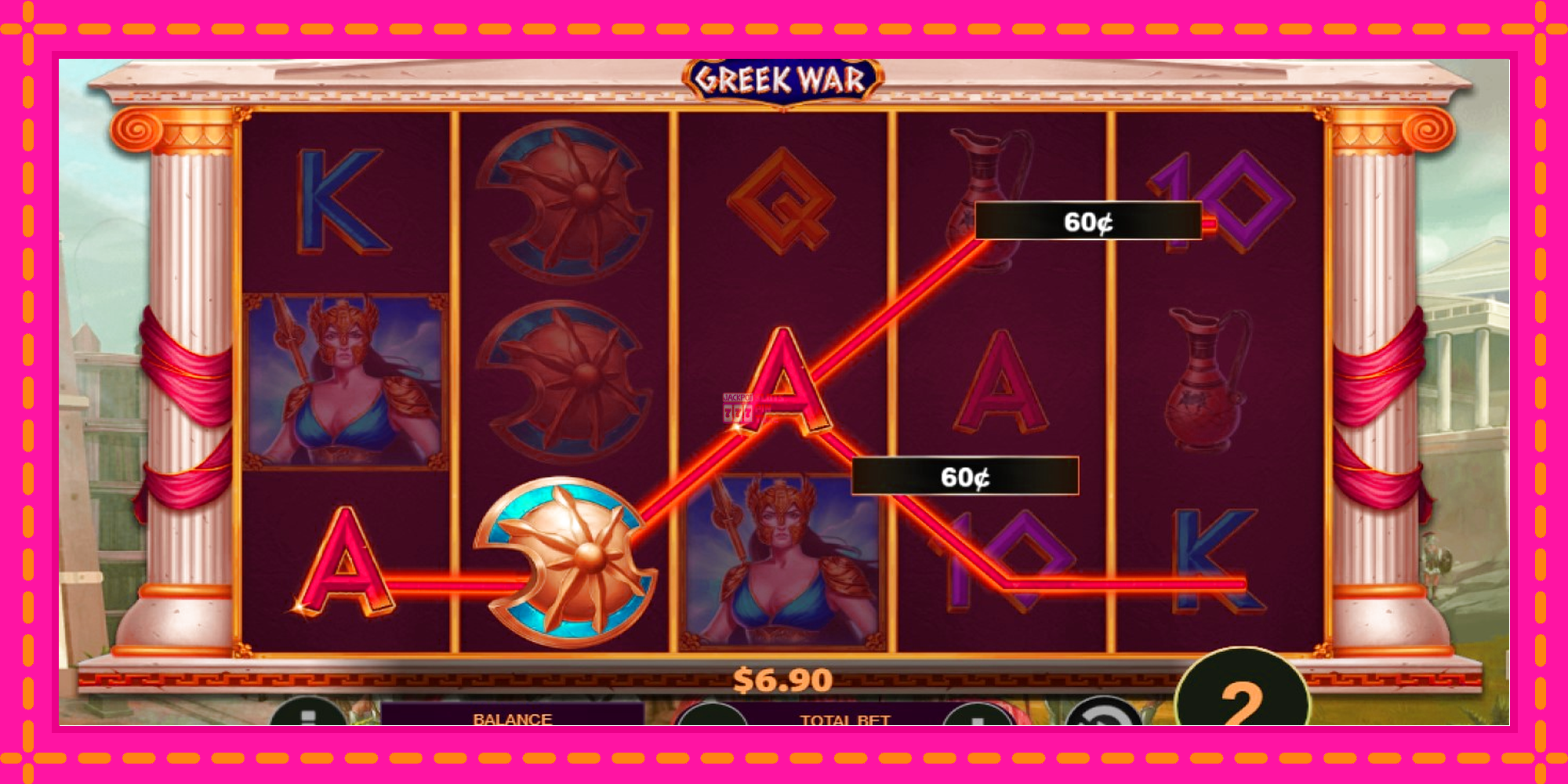 Slot machine Greek War gratuitamente, immagine 3