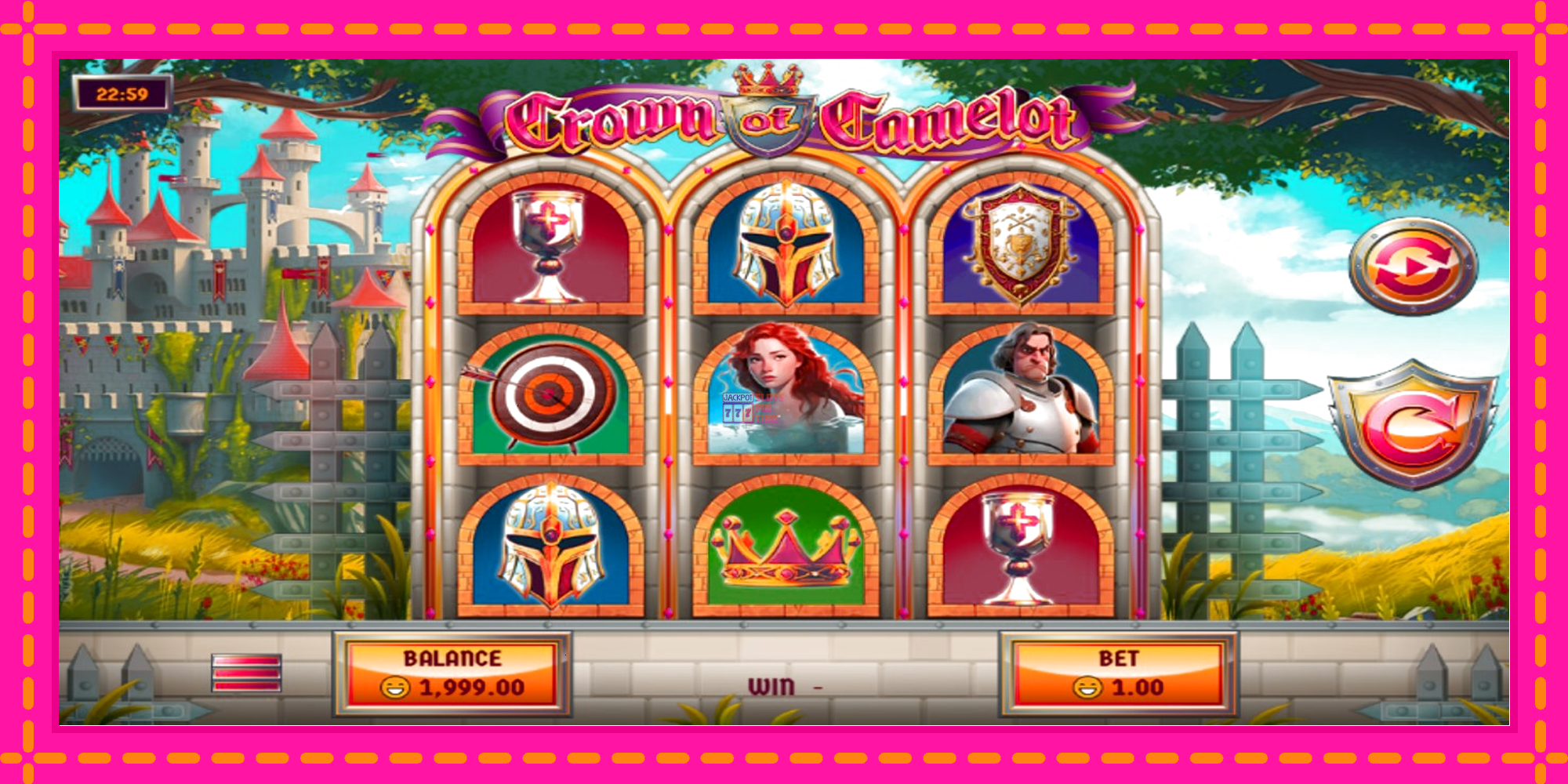 Slot machine Crown of Camelot gratuitamente, immagine 2