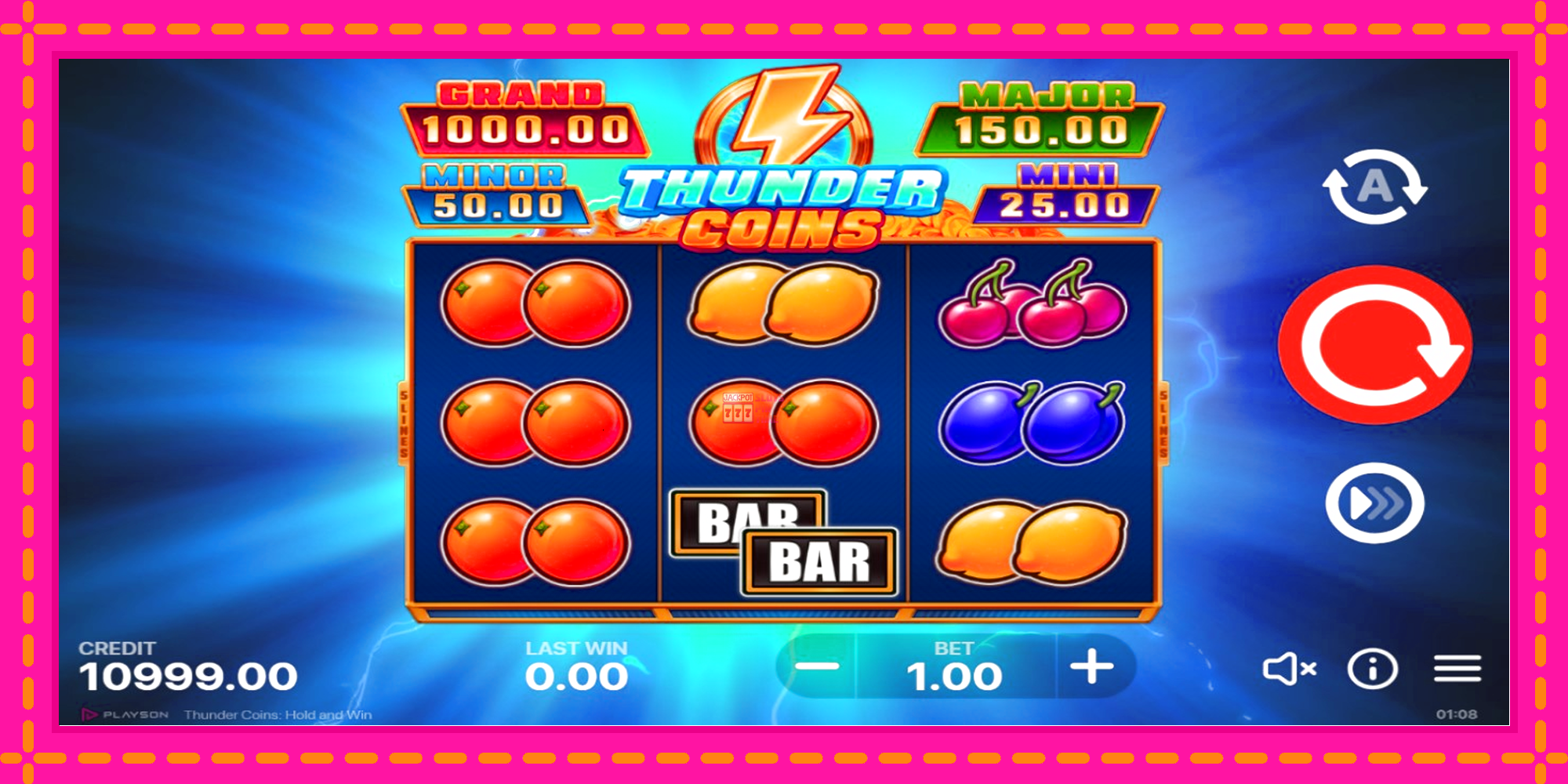 Slot machine Thunder Coins gratuitamente, immagine 2