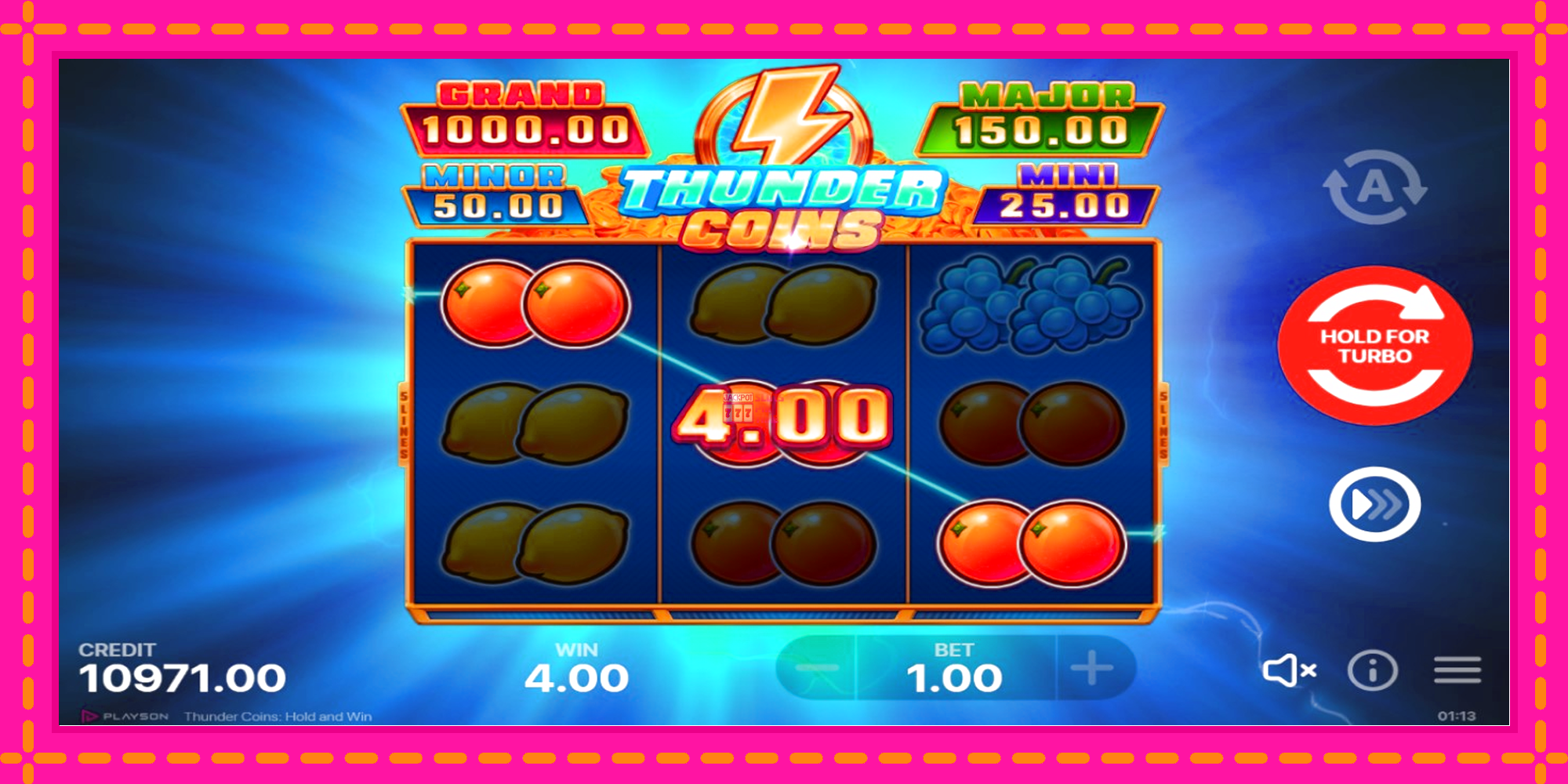 Slot machine Thunder Coins gratuitamente, immagine 3