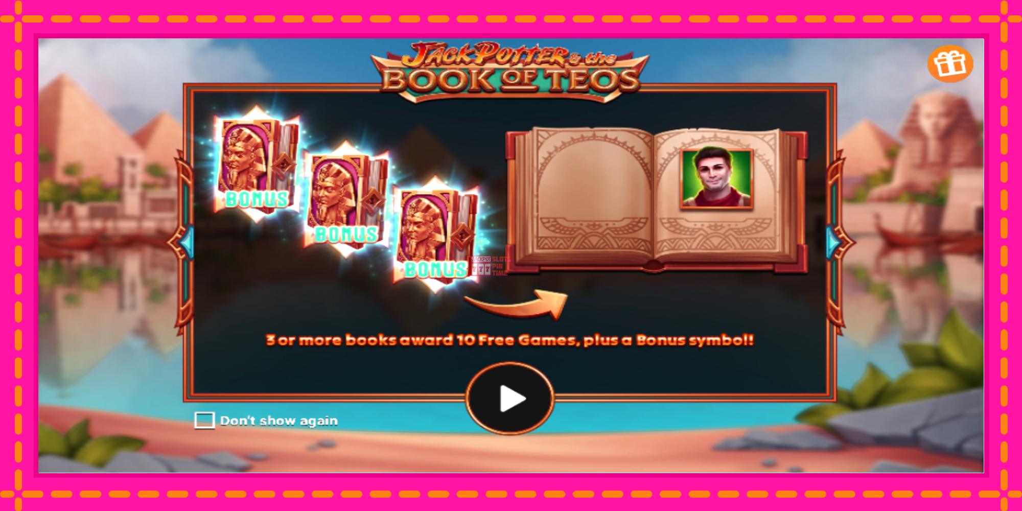 Slot machine Jack Potter & The Book of Teos gratuitamente, immagine 1