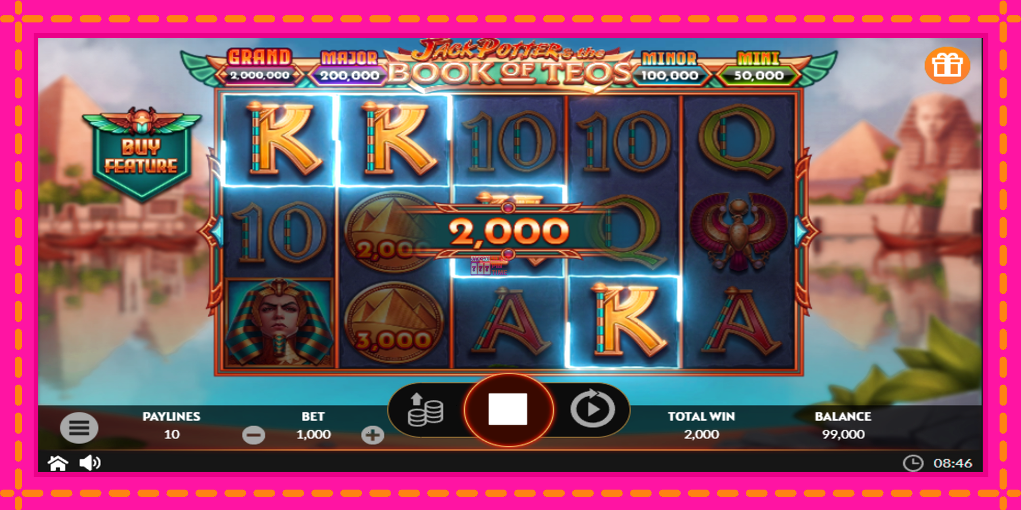 Slot machine Jack Potter & The Book of Teos gratuitamente, immagine 3