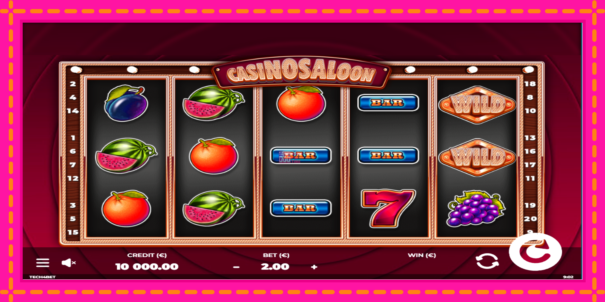 Slot machine Casino Saloon gratuitamente, immagine 1