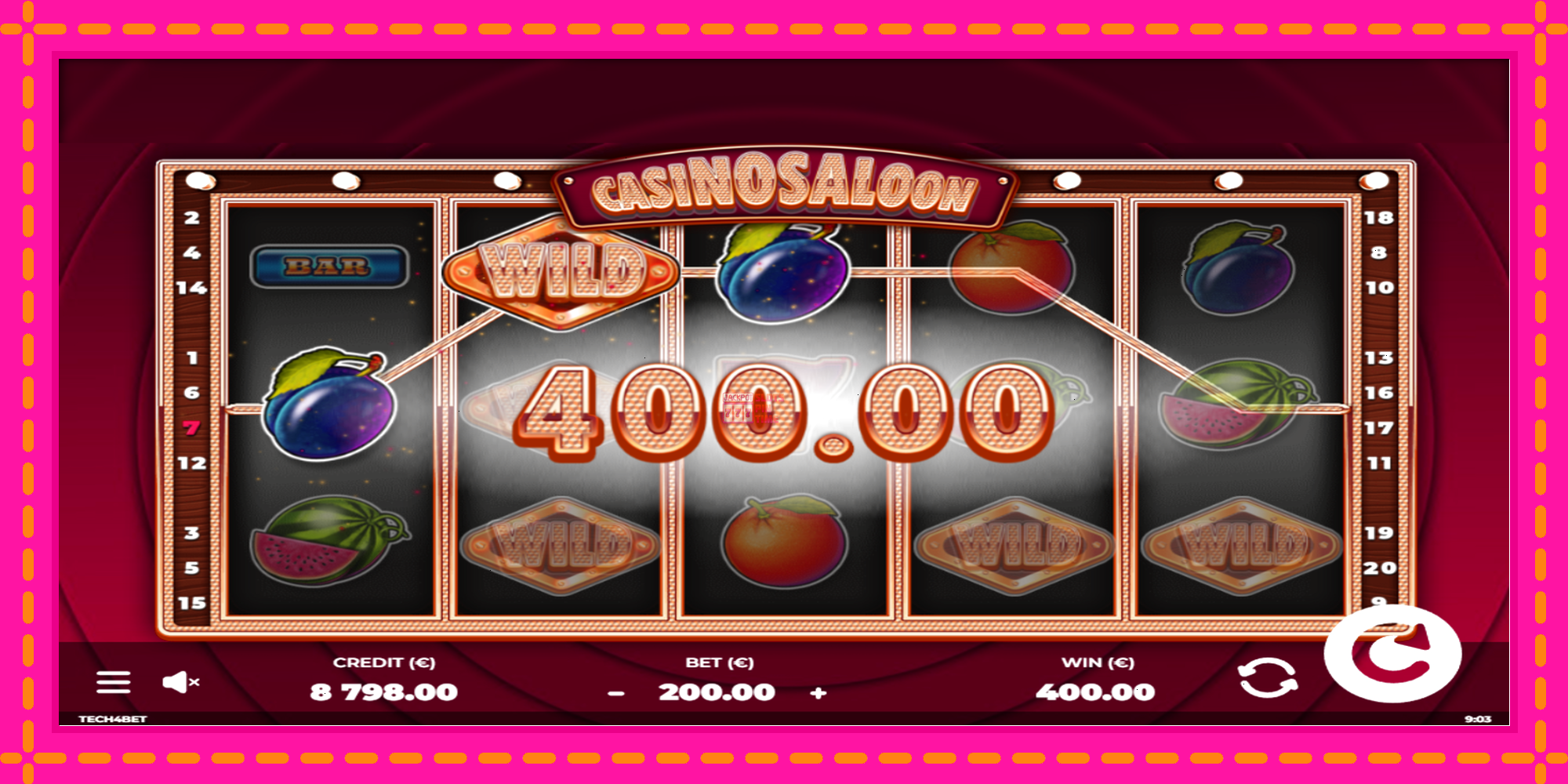 Slot machine Casino Saloon gratuitamente, immagine 2