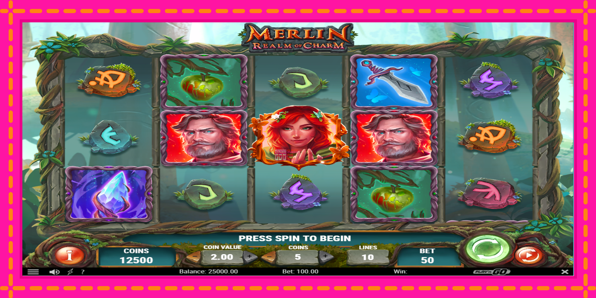 Slot machine Merlin Realm of Charm gratuitamente, immagine 2