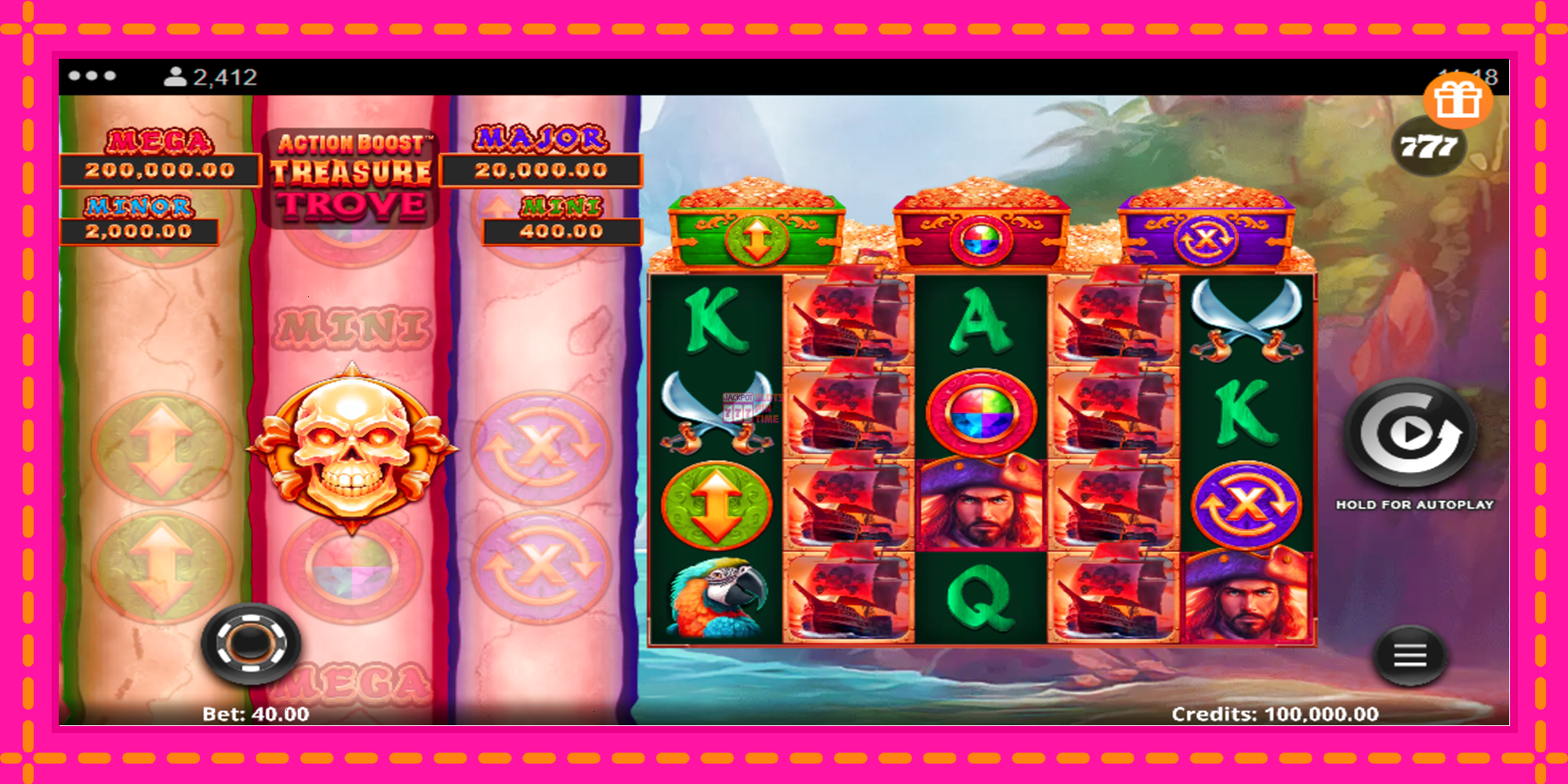 Slot machine Action Boost Treasure Trove gratuitamente, immagine 2