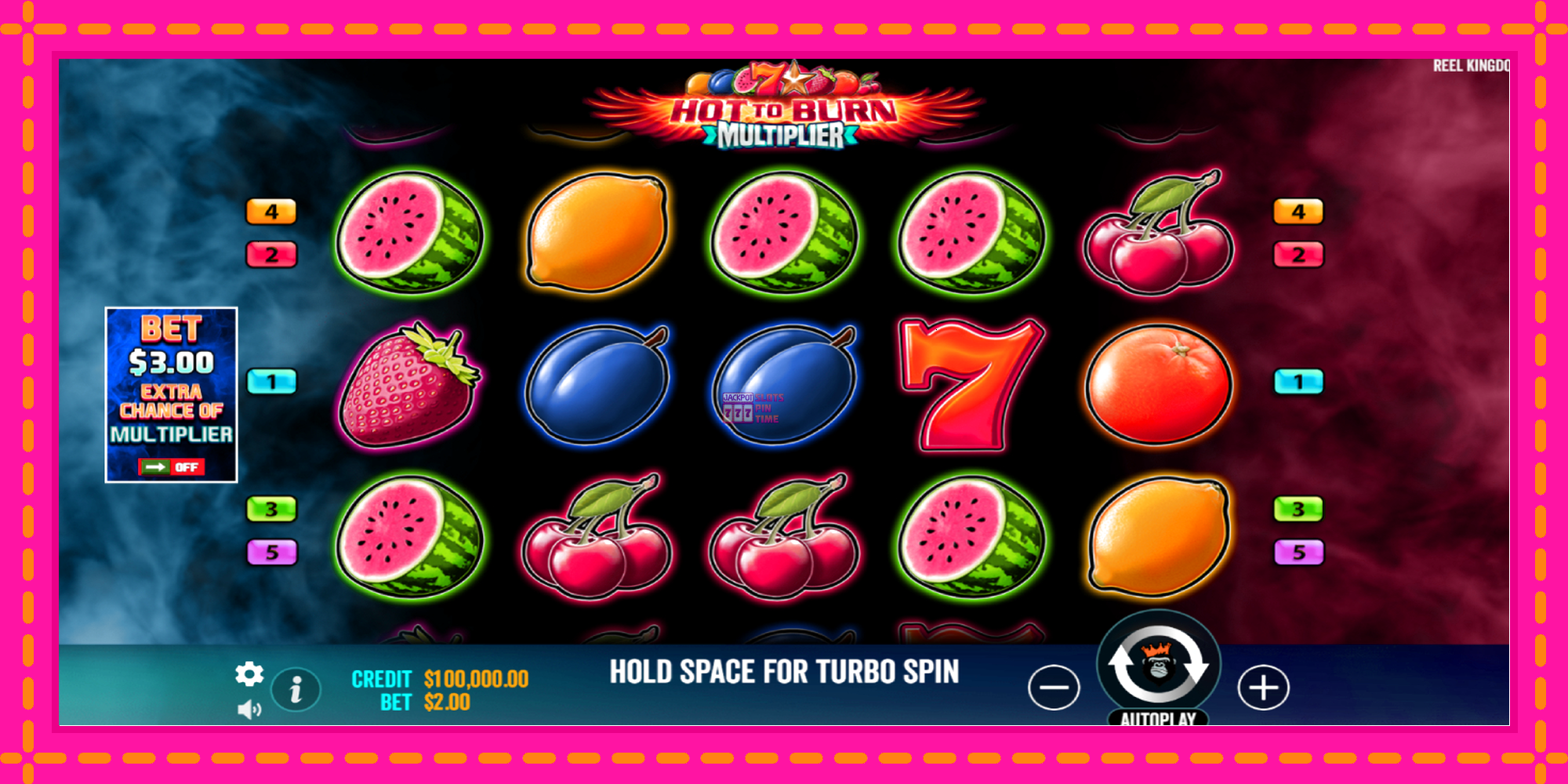 Slot machine Hot to Burn Multiplier gratuitamente, immagine 2