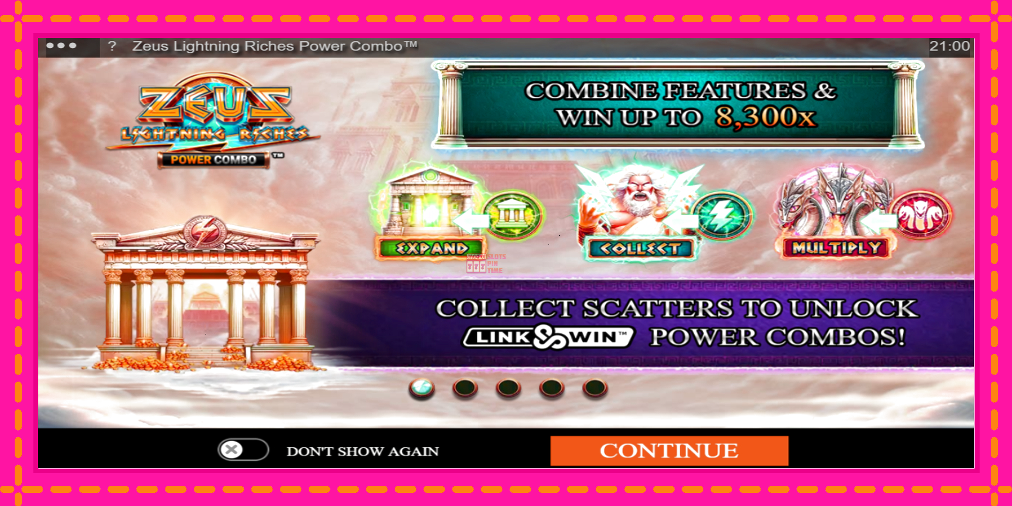 Slot machine Zeus Lightning Riches Power Combo gratuitamente, immagine 1