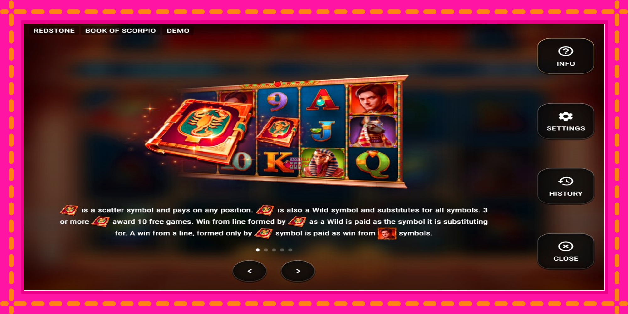 Slot machine Book of Scorpio gratuitamente, immagine 4