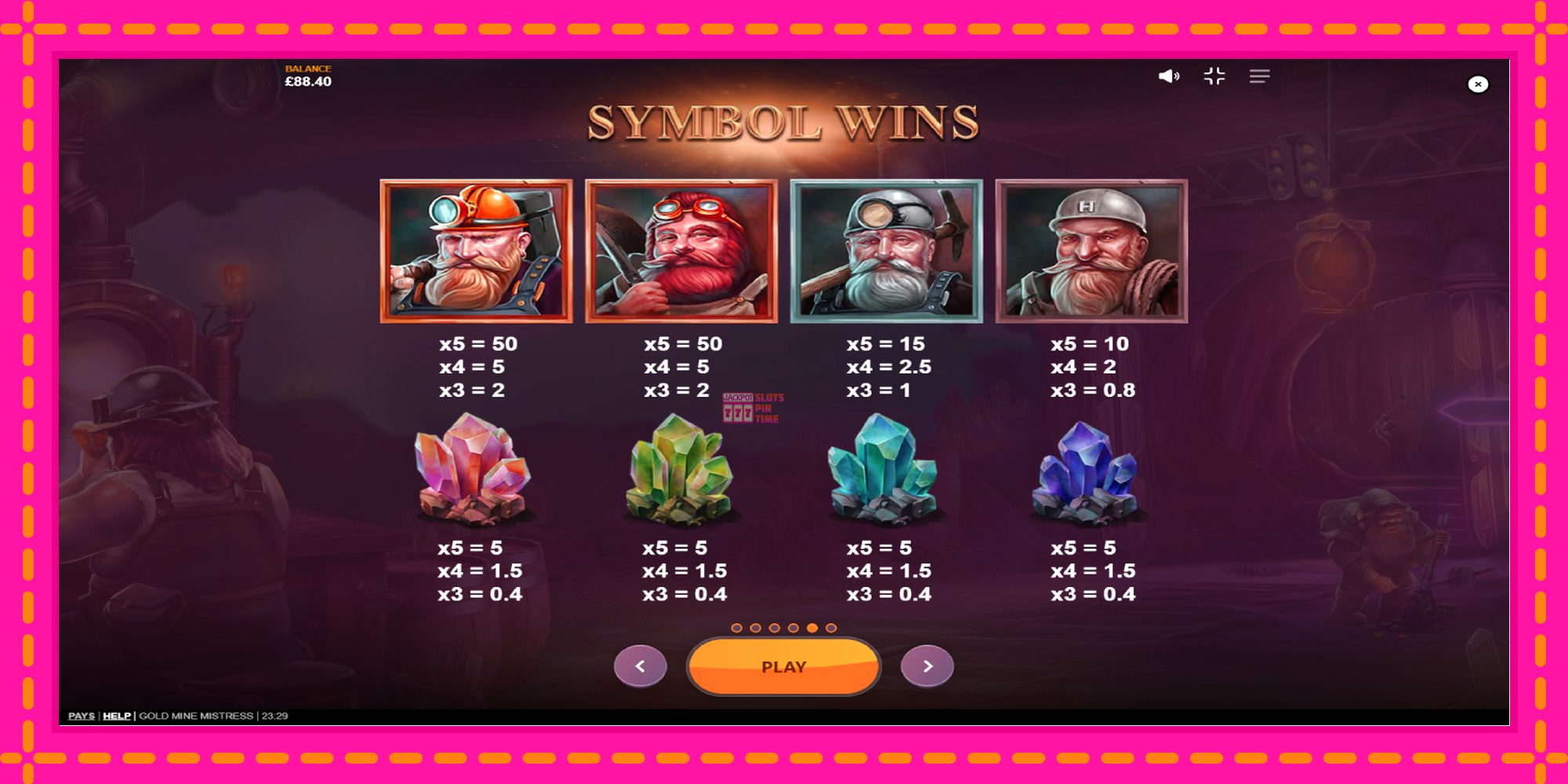 Slot machine Gold Mine Mistress gratuitamente, immagine 6