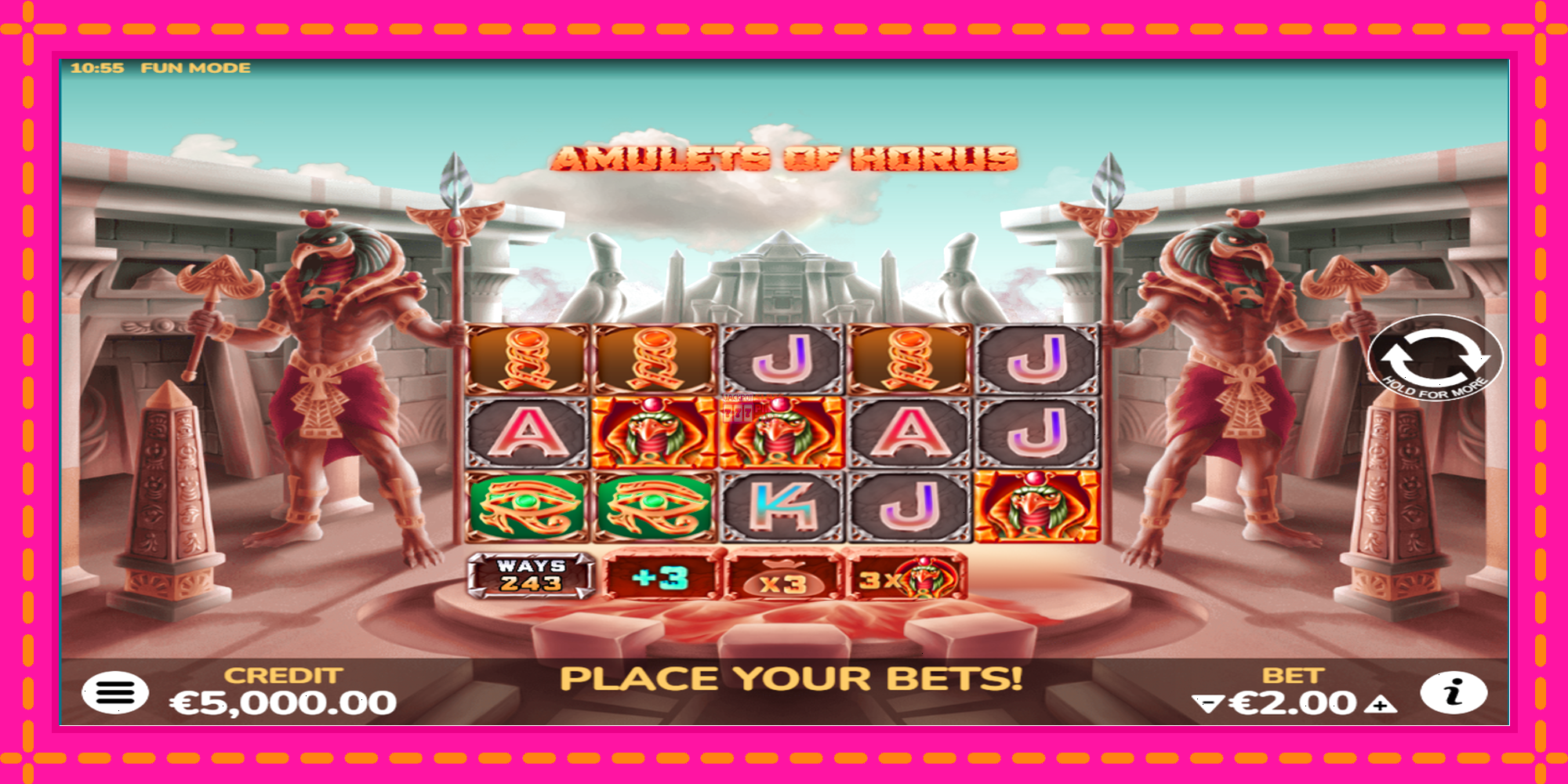 Slot machine Amulets of Horus gratuitamente, immagine 2