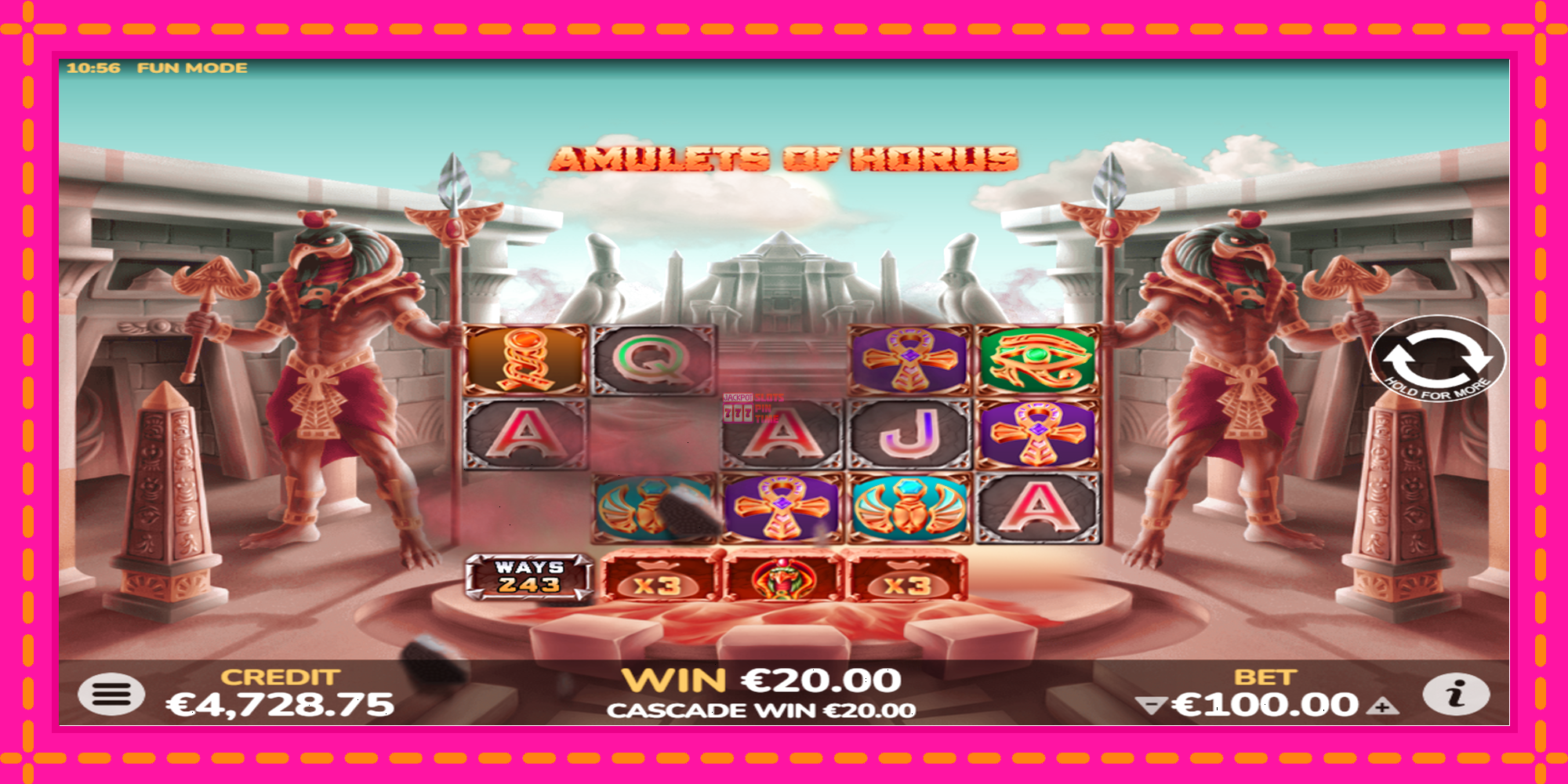 Slot machine Amulets of Horus gratuitamente, immagine 3