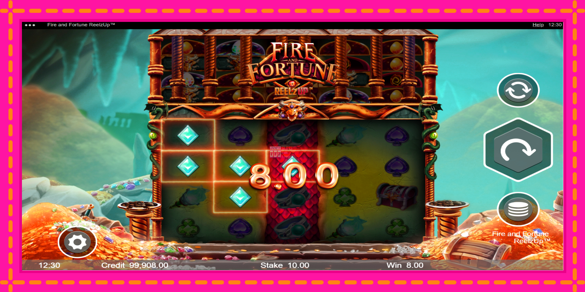 Slot machine Fire and Fortune ReelzUp gratuitamente, immagine 3