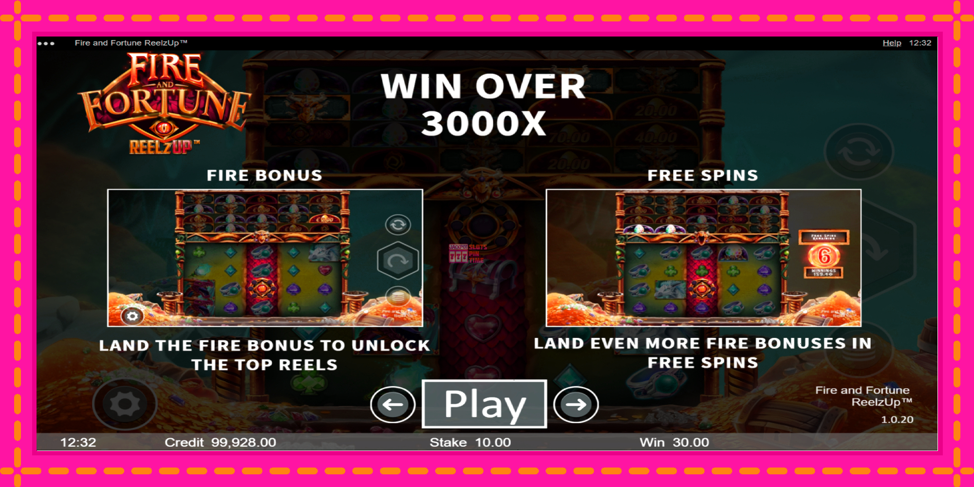 Slot machine Fire and Fortune ReelzUp gratuitamente, immagine 5