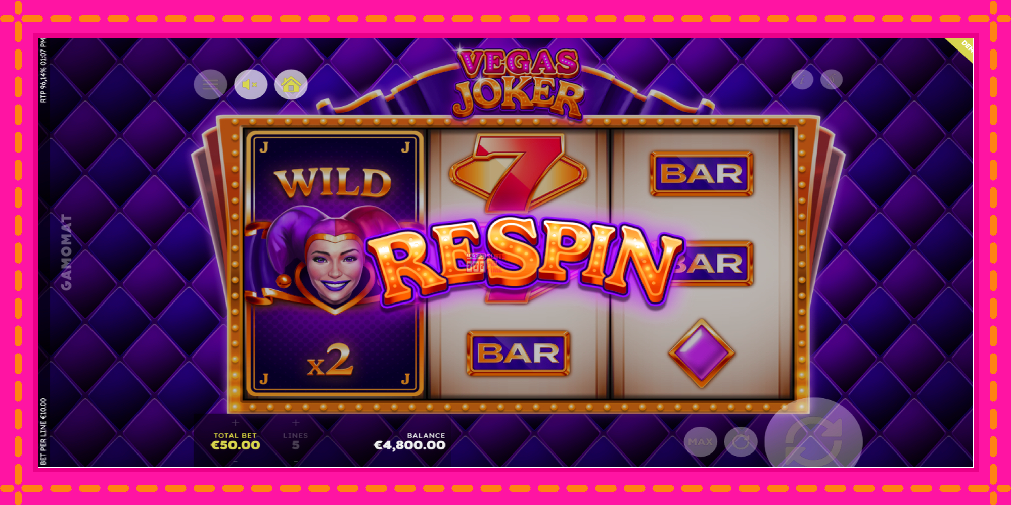 Slot machine Vegas Joker gratuitamente, immagine 3