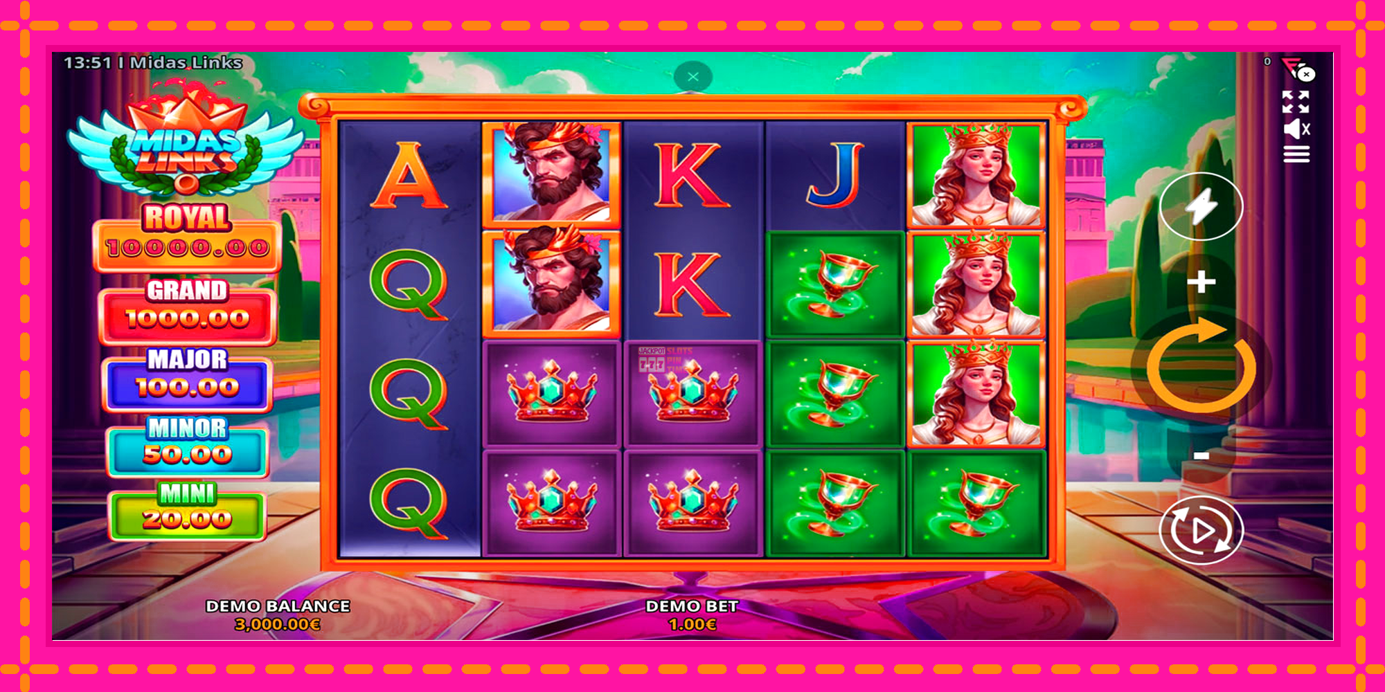 Slot machine Midas Links gratuitamente, immagine 1