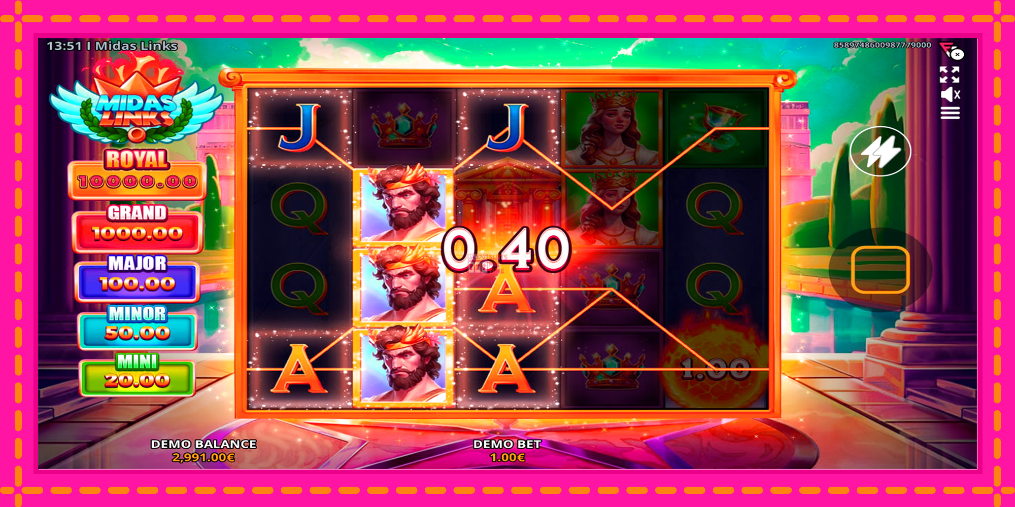 Slot machine Midas Links gratuitamente, immagine 3