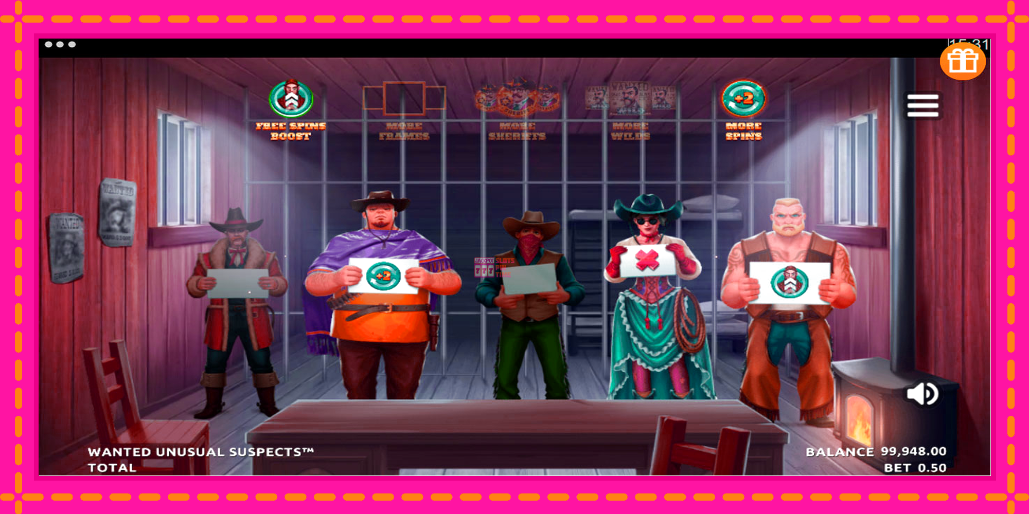 Slot machine Wanted Unusual Suspects gratuitamente, immagine 3