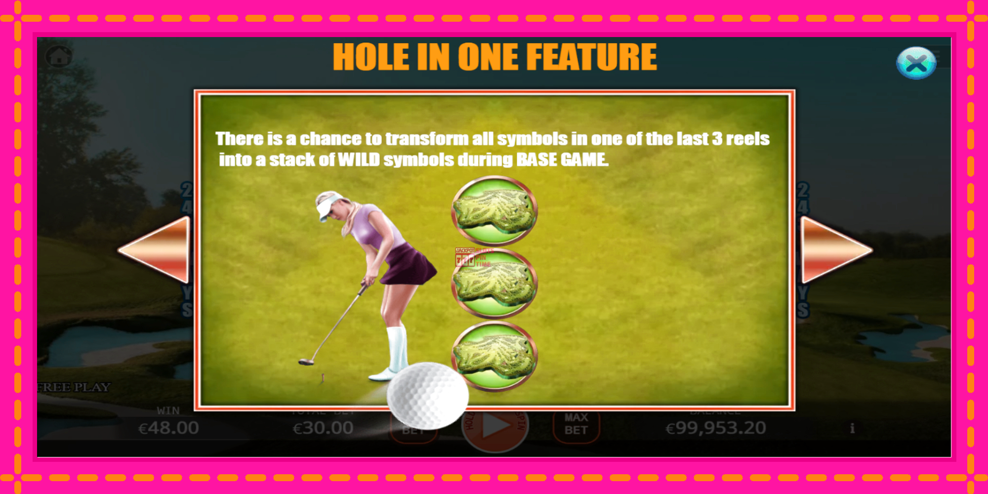 Slot machine Hole In One gratuitamente, immagine 6