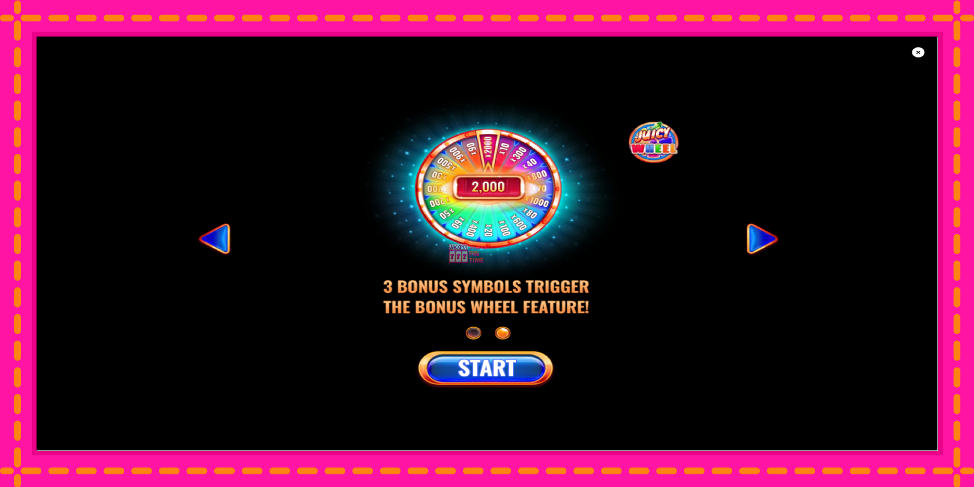 Slot machine Juicy Wheel gratuitamente, immagine 1