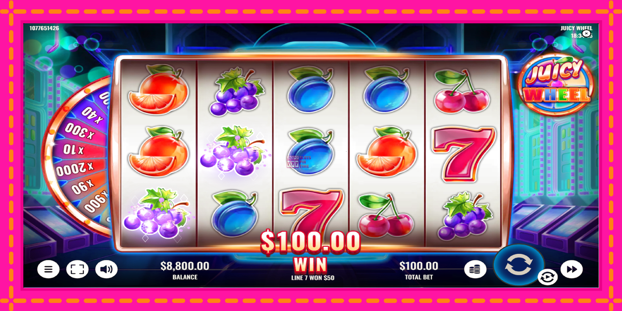 Slot machine Juicy Wheel gratuitamente, immagine 4