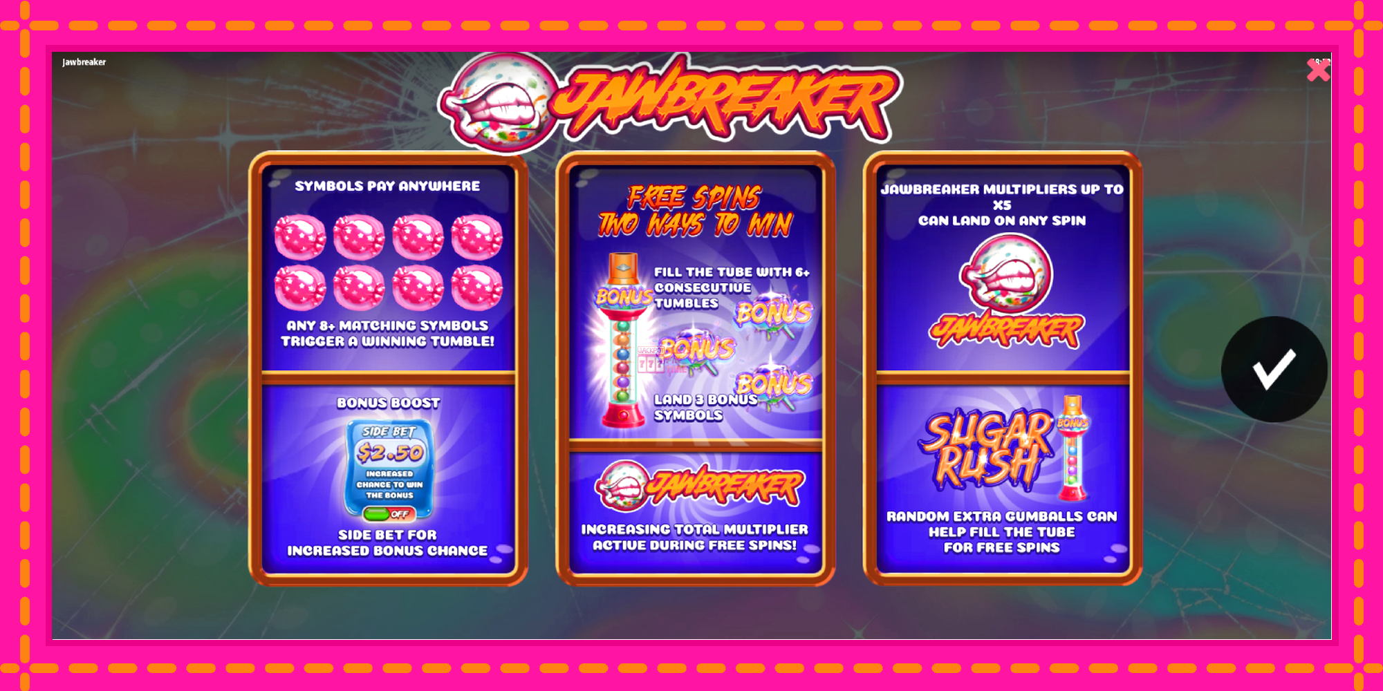 Slot machine Jawbreaker gratuitamente, immagine 1