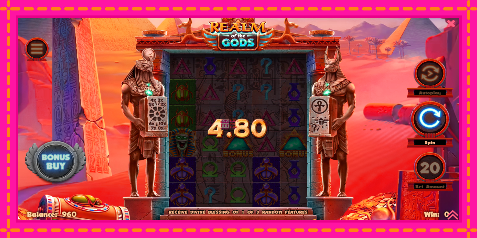 Slot machine Realm of the Gods gratuitamente, immagine 3