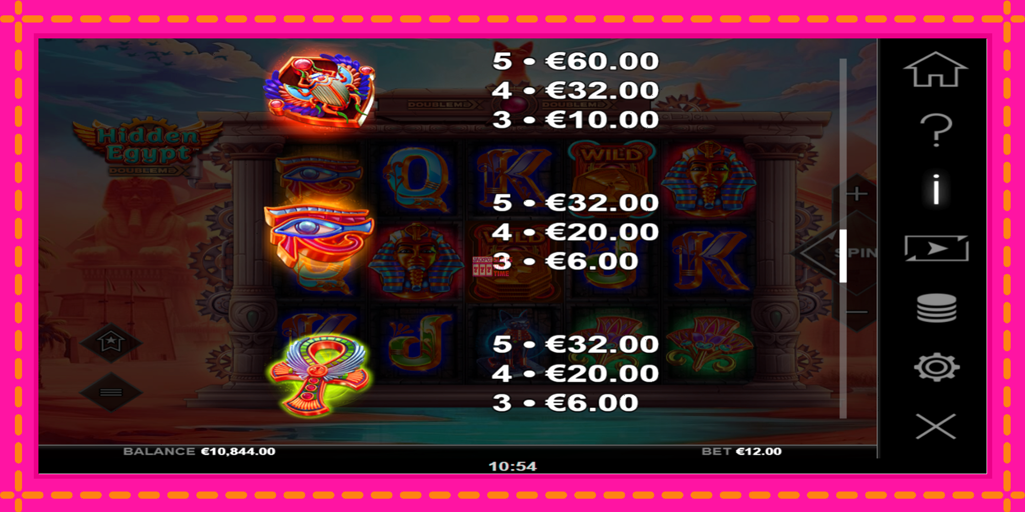 Slot machine Hidden Egypt DoubleMax gratuitamente, immagine 7