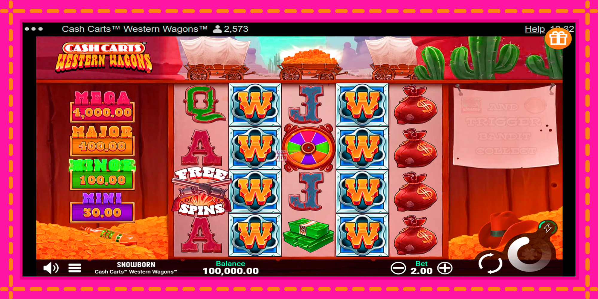 Slot machine Cash Carts Western Wagons gratuitamente, immagine 1