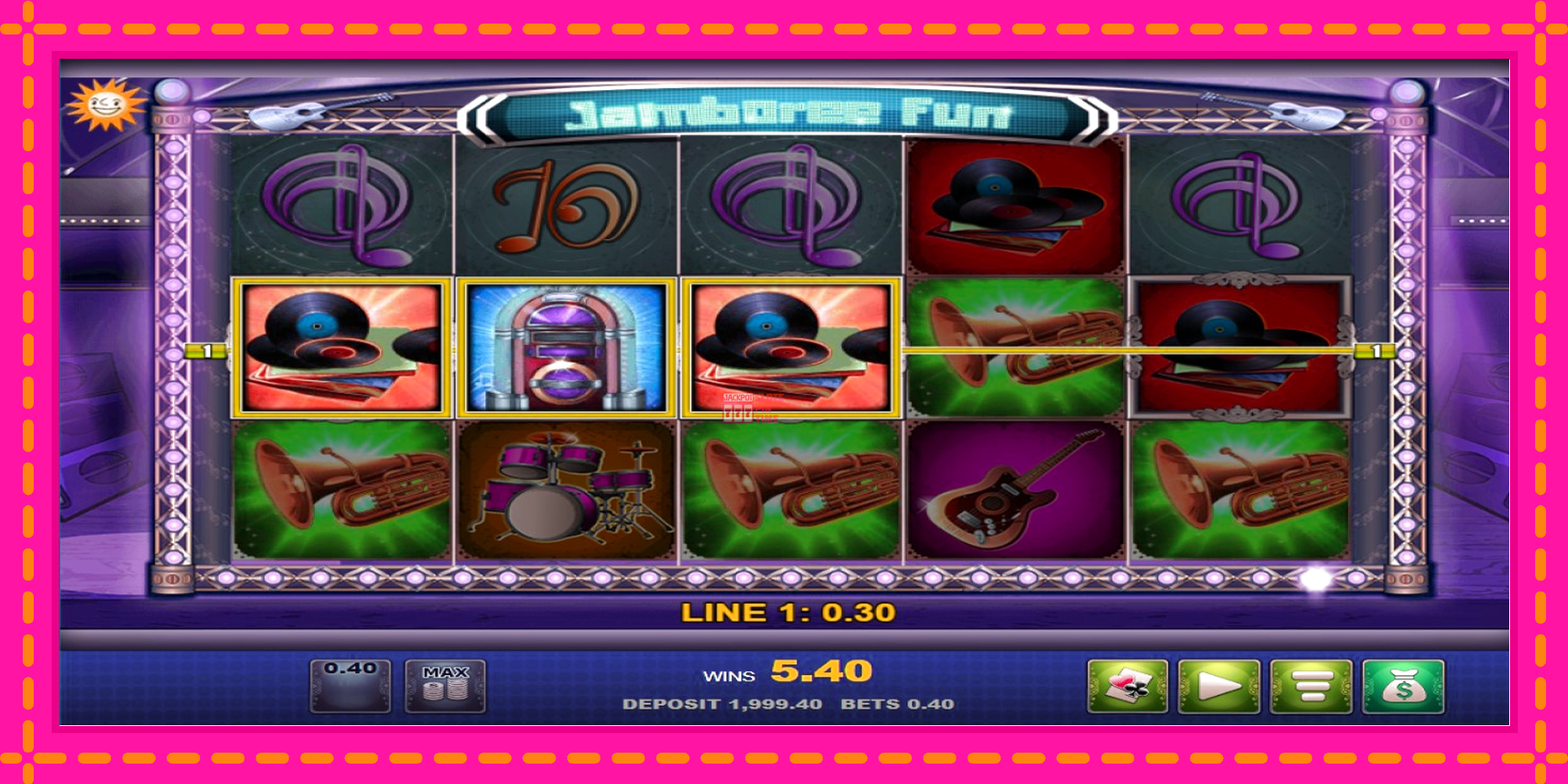 Slot machine Jamboree Fun gratuitamente, immagine 3