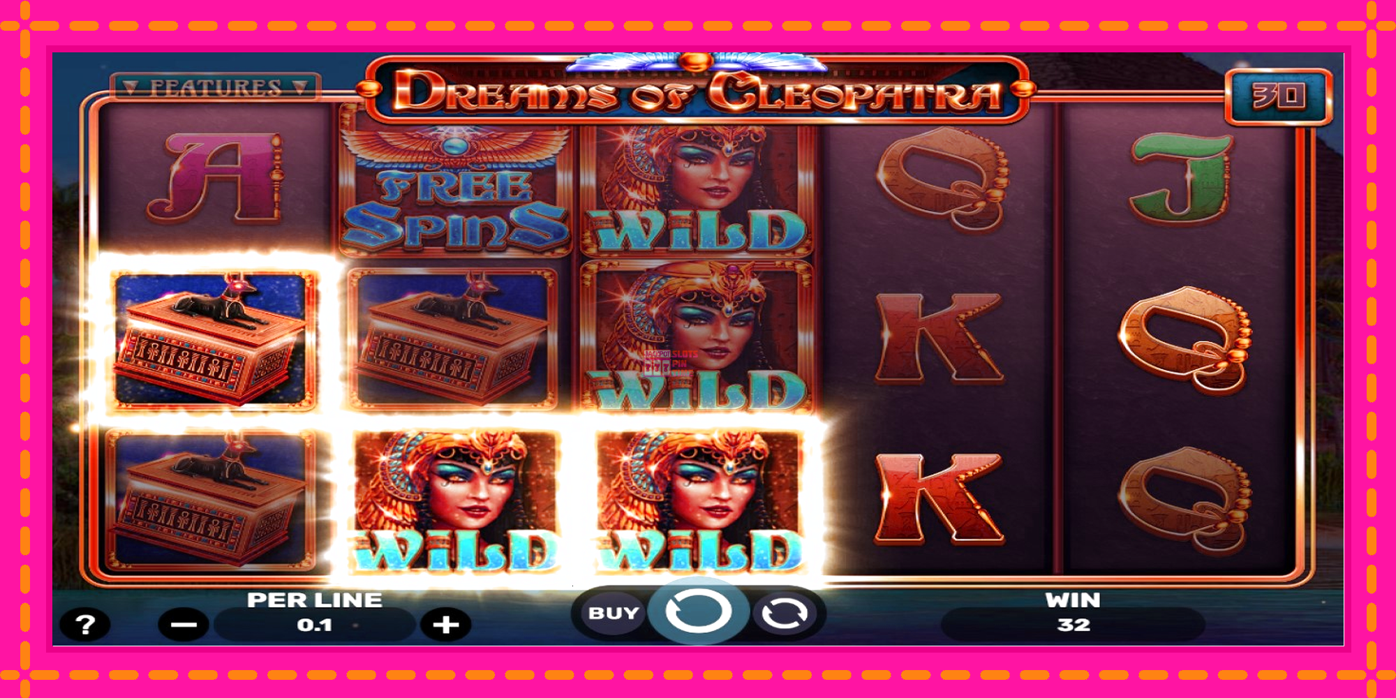 Slot machine Dreams of Cleopatra gratuitamente, immagine 3