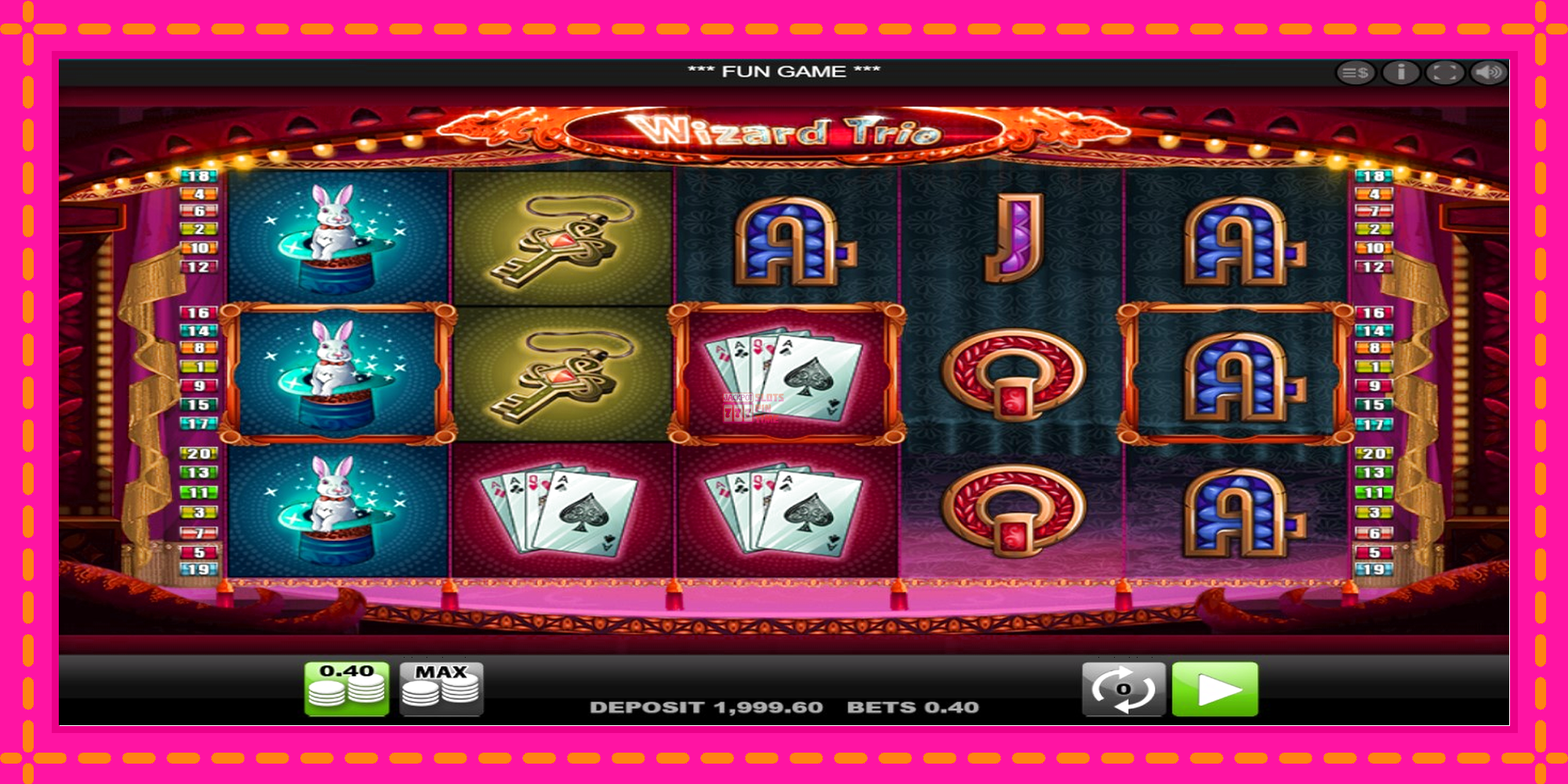 Slot machine Wizard Trio gratuitamente, immagine 1