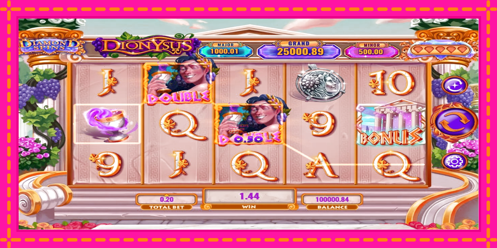 Slot machine Diamond Spins Dionysus gratuitamente, immagine 2