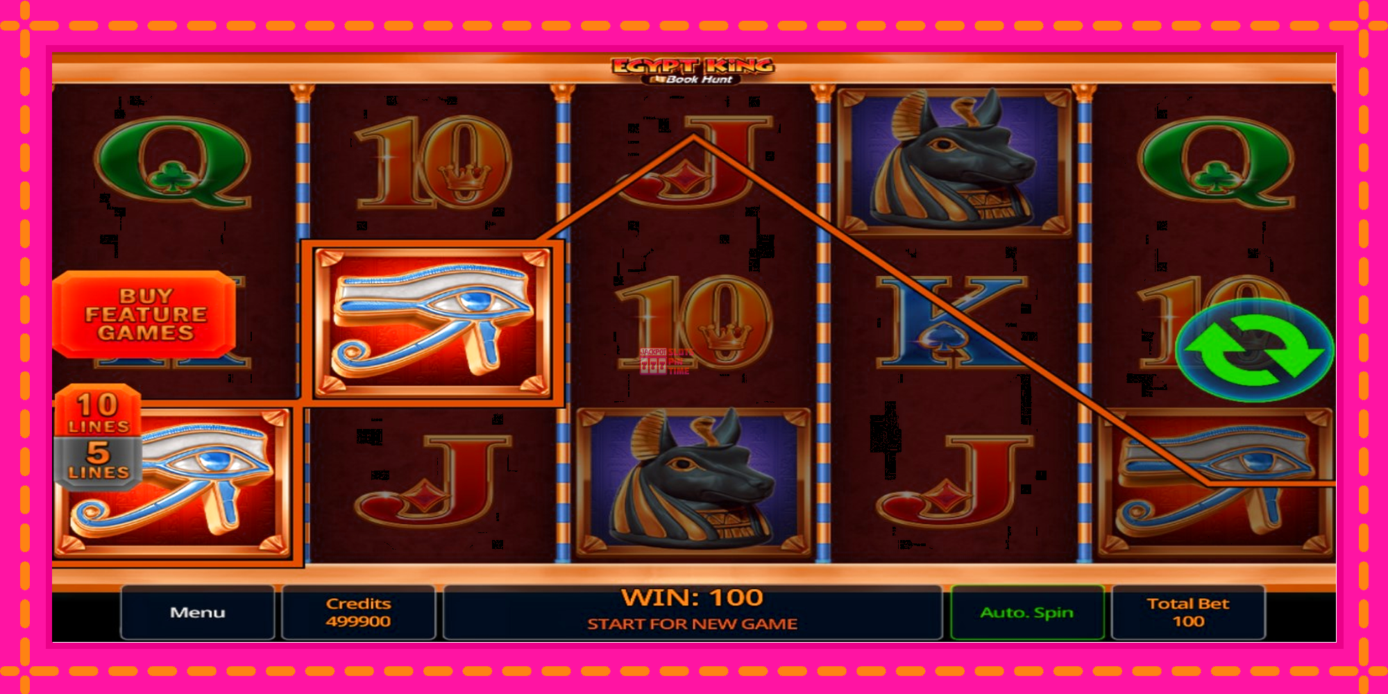 Slot machine Egypt King Book Hunt gratuitamente, immagine 3