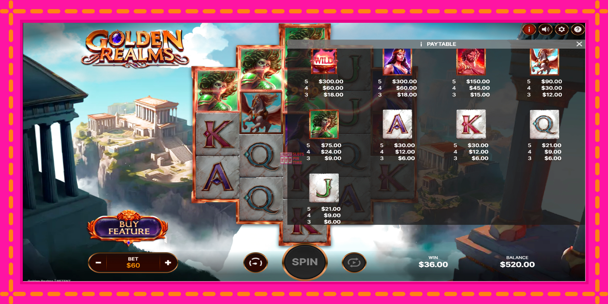 Slot machine Golden Realms gratuitamente, immagine 5