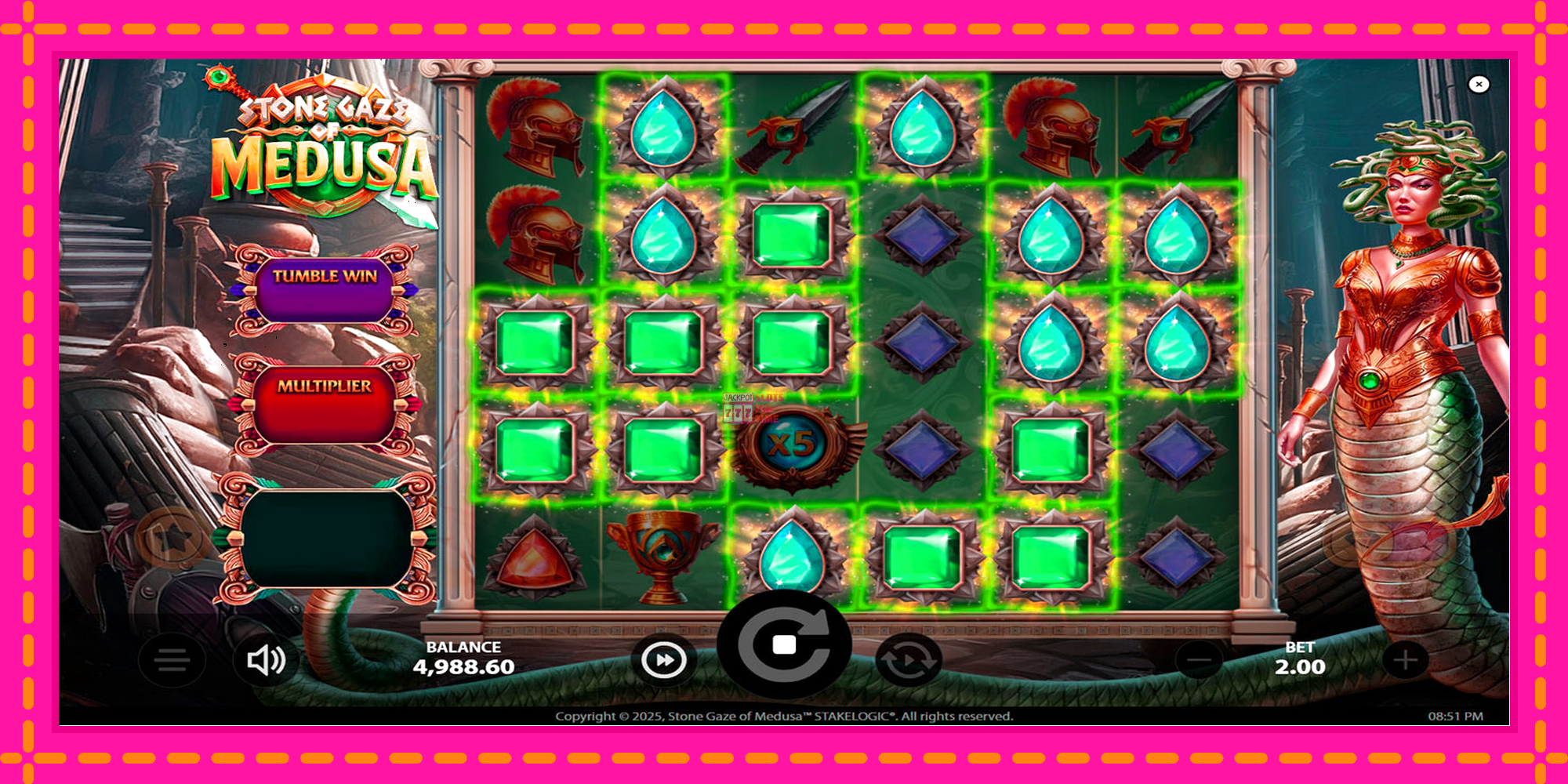 Slot machine Stone Gaze of Medusa gratuitamente, immagine 3