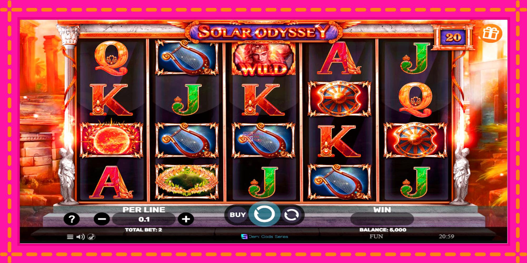 Slot machine Solar Odyssey gratuitamente, immagine 1