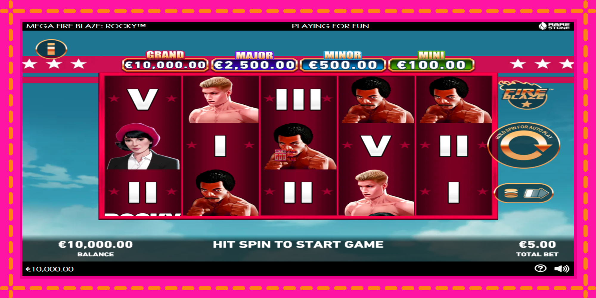 Slot machine Mega Fire Blaze: Rocky gratuitamente, immagine 2