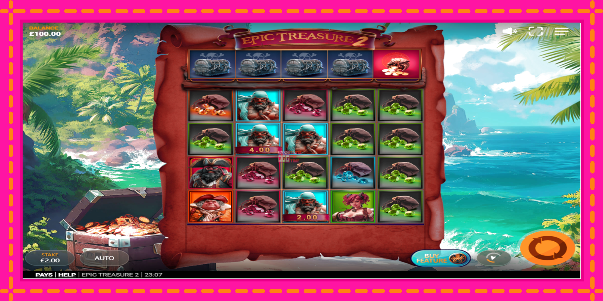 Slot machine Epic Treasure 2 gratuitamente, immagine 2