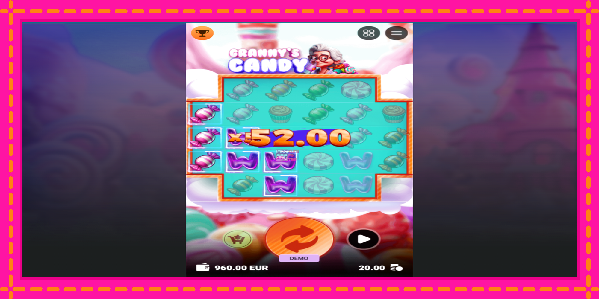 Slot machine Grannys Candy gratuitamente, immagine 3