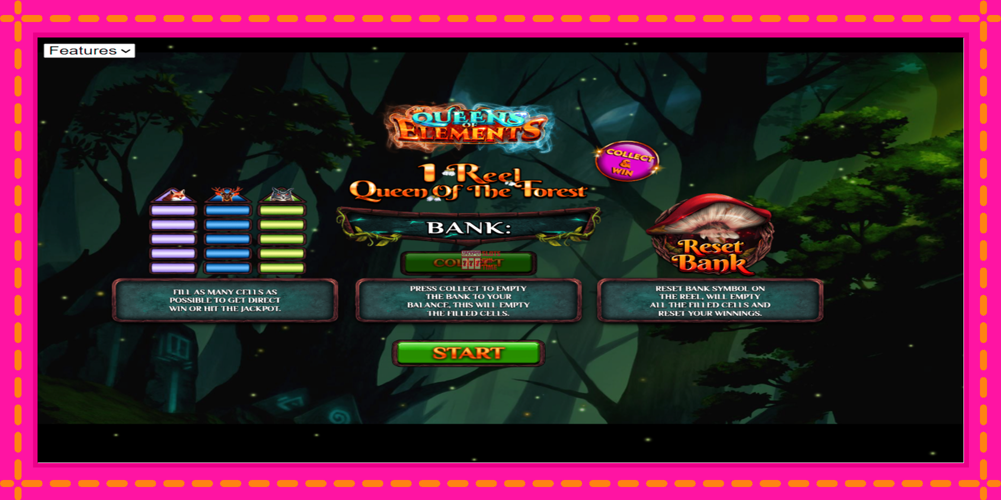 Slot machine 1 Reel Queen of the Forest gratuitamente, immagine 1